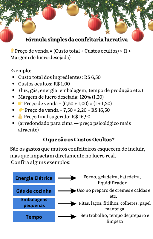 Capa para ebook receitas de natal elegante em dourado e bege (5)